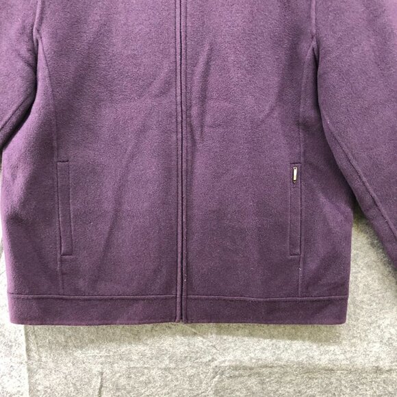 Korean Brand Wolsey Womens Wool Blend Jacket Purple Size 100 or M Zip - Picture 4 of 12